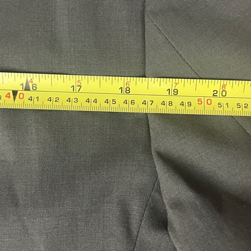 Wilke-Rodriguez‎ Men 40L/34 Olive Green Wool 3 Button Suit Pleated Pants Cuff - Picture 13 of 16